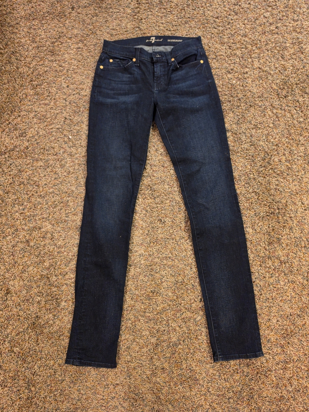 2 Pair Women Seven For All Mankind Denim Jeans Size 26 Perfect Condition - Picture 5 of 7